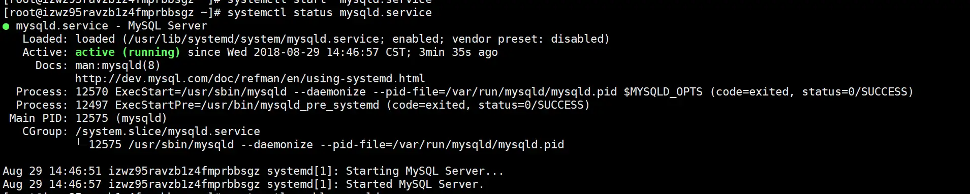 看到类似上面的界面,或者以Starting MySqL server.. started MysqlServer..结尾的就成功启动了 看到类似上面的界面,或者以Starting MySqL server.. started MysqlServer..结尾的就成功启动了